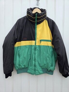 Vintage 90s Action II Sportswear Micro Tex Colorblock Puffer Ski Jacket